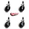 Service Caster 5 Inch Thermoplastic Wheel 1-3/8 Inch Expanding Stem Caster Set with 2 Brakes SCC-EX05S510-TPRS-138-2-SLB-2 - alternate 4